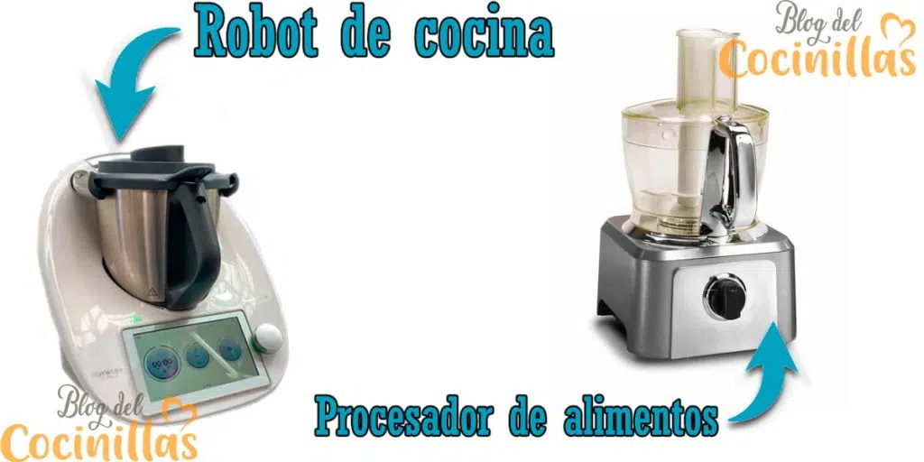Robot de cocina vs procesador de alimentos