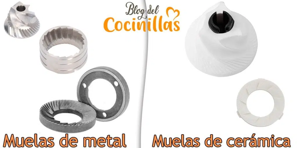 comparativa muelas de molinillo cerámicas vs metálicas