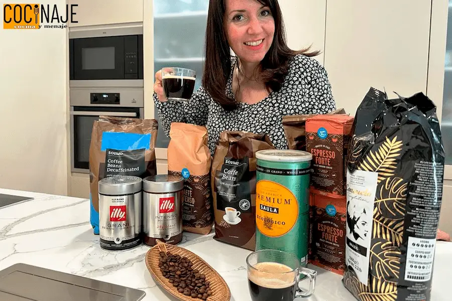 Prueba de cafés en grano Cocinaje